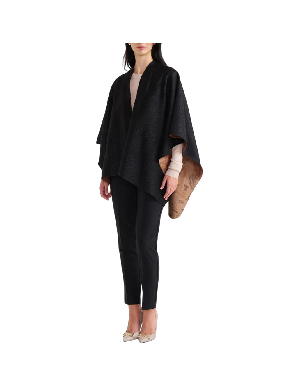 PRIMA CLASSE SETA Stola Alviero Martini - Nero Nero