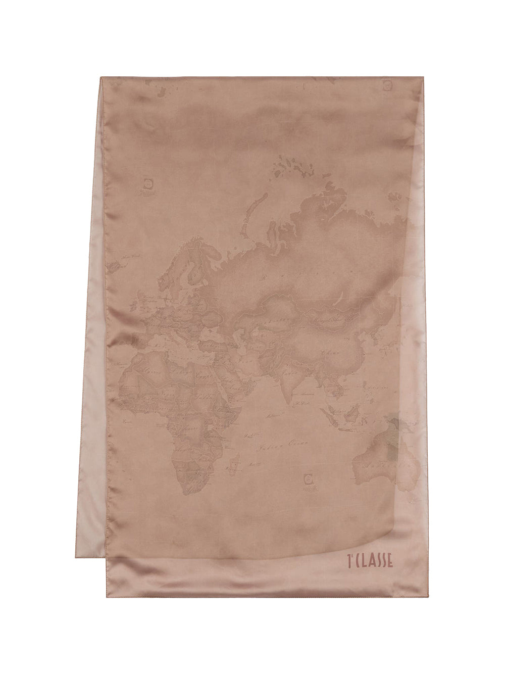 PRIMA CLASSE SETA Sciarpa con gioiello 1C 48x150 Cipria Cipria