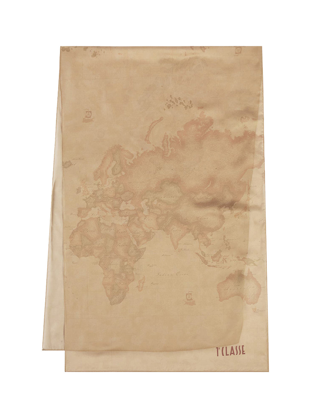 PRIMA CLASSE SETA Sciarpa con gioiello 1C 48x150 Cammello Cammello