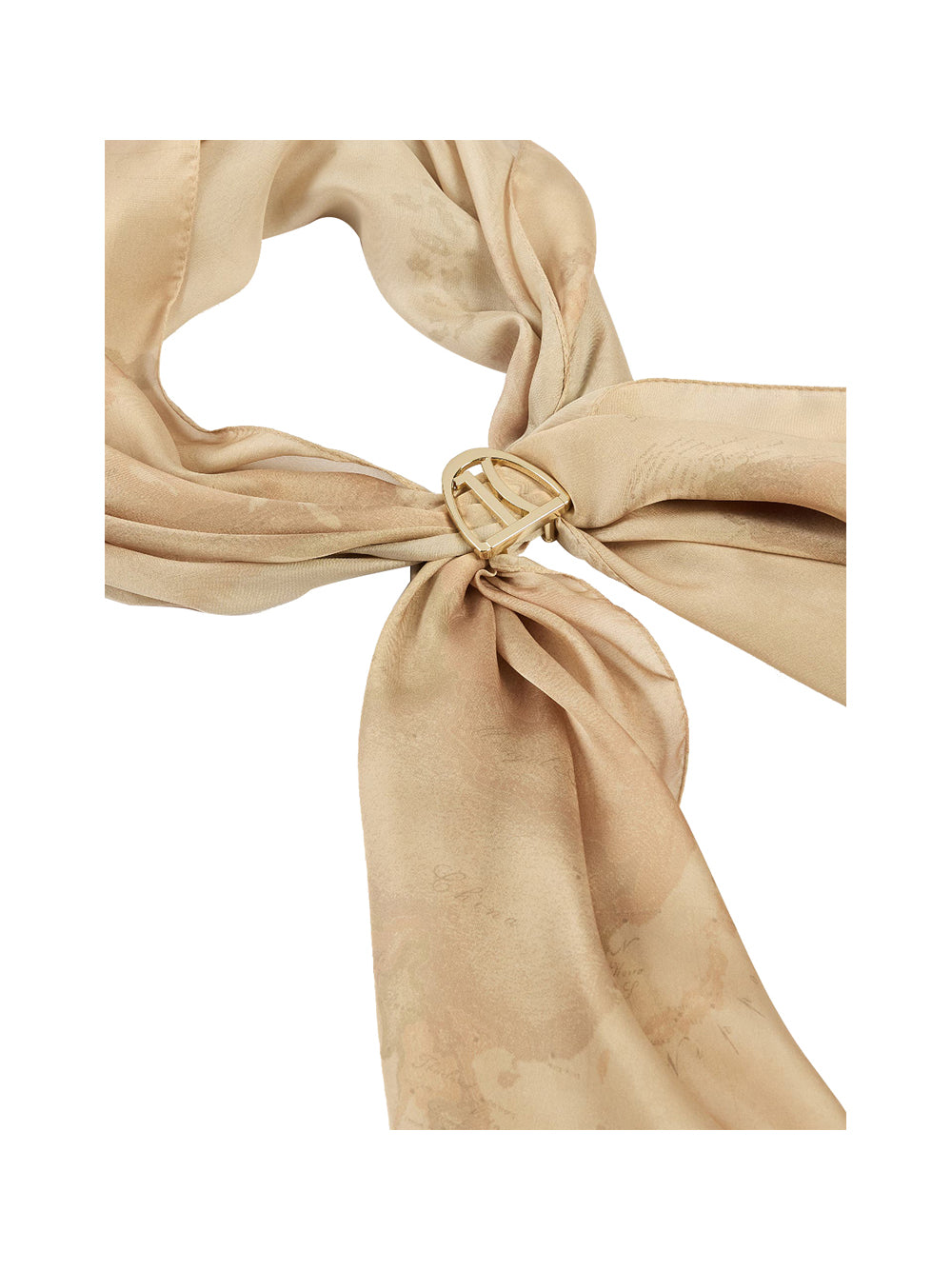 PRIMA CLASSE SETA Sciarpa con gioiello 1C 48x150 Cammello Cammello