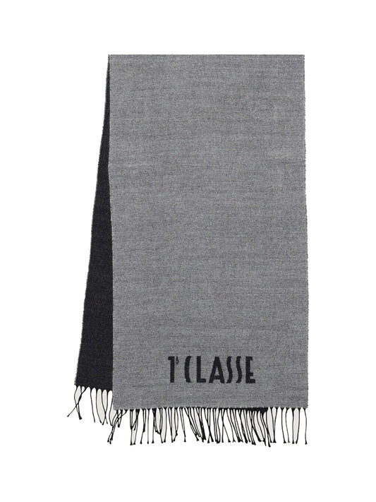 PRIMA CLASSE SETA Sciarpa Alviero Martini Con Logo Piccolo - Grigio Grigio