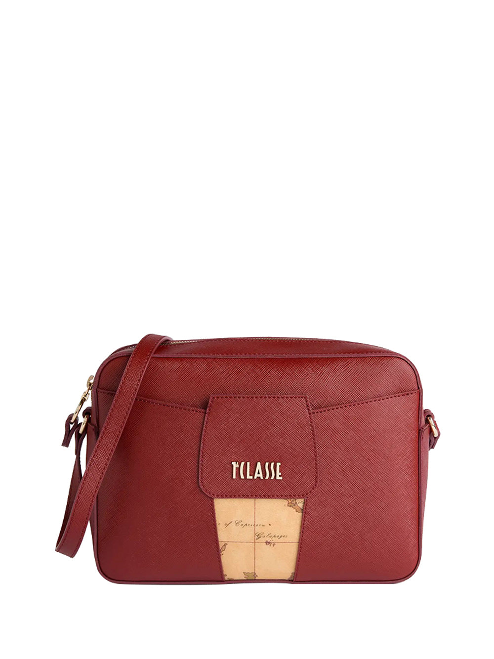 PRIMA CLASSE STAGIONE Alviero Martini Windy City tracolla reporter Rosso Acero Rosso Acero