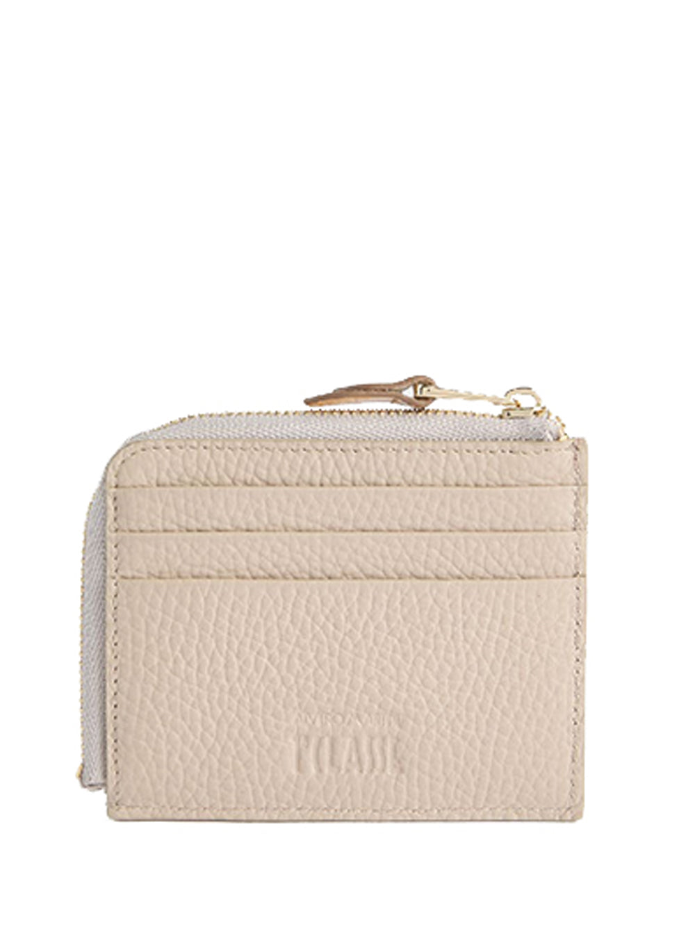 PRIMA CLASSE STAGIONE Alviero Martini Castle Leather portacarte con zip Taupe TAUPE