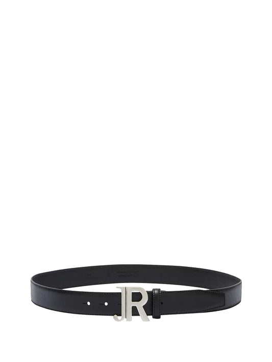 RICHMOND Cintura Richmond Con Fibbia Logata “JR” In Metallo - Nero/Argento Nero
