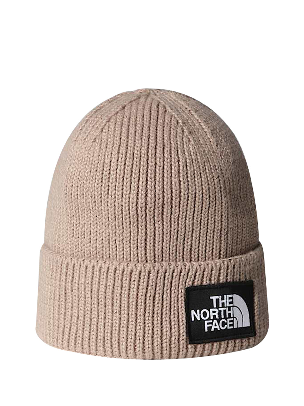 THE NORTH FACE Berretto The North Face con risvolto e logo box TNF Grigio MUSHROOM