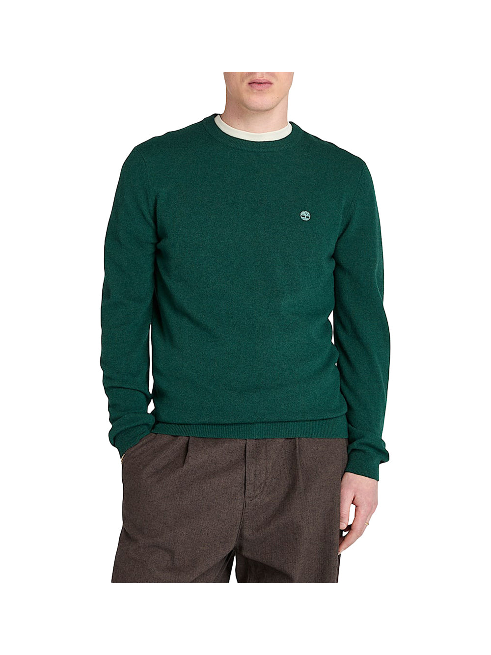 TIMBERLAND Maglione Girocollo in Lana Merino Timberland® Cohas Brook - Verde Verde