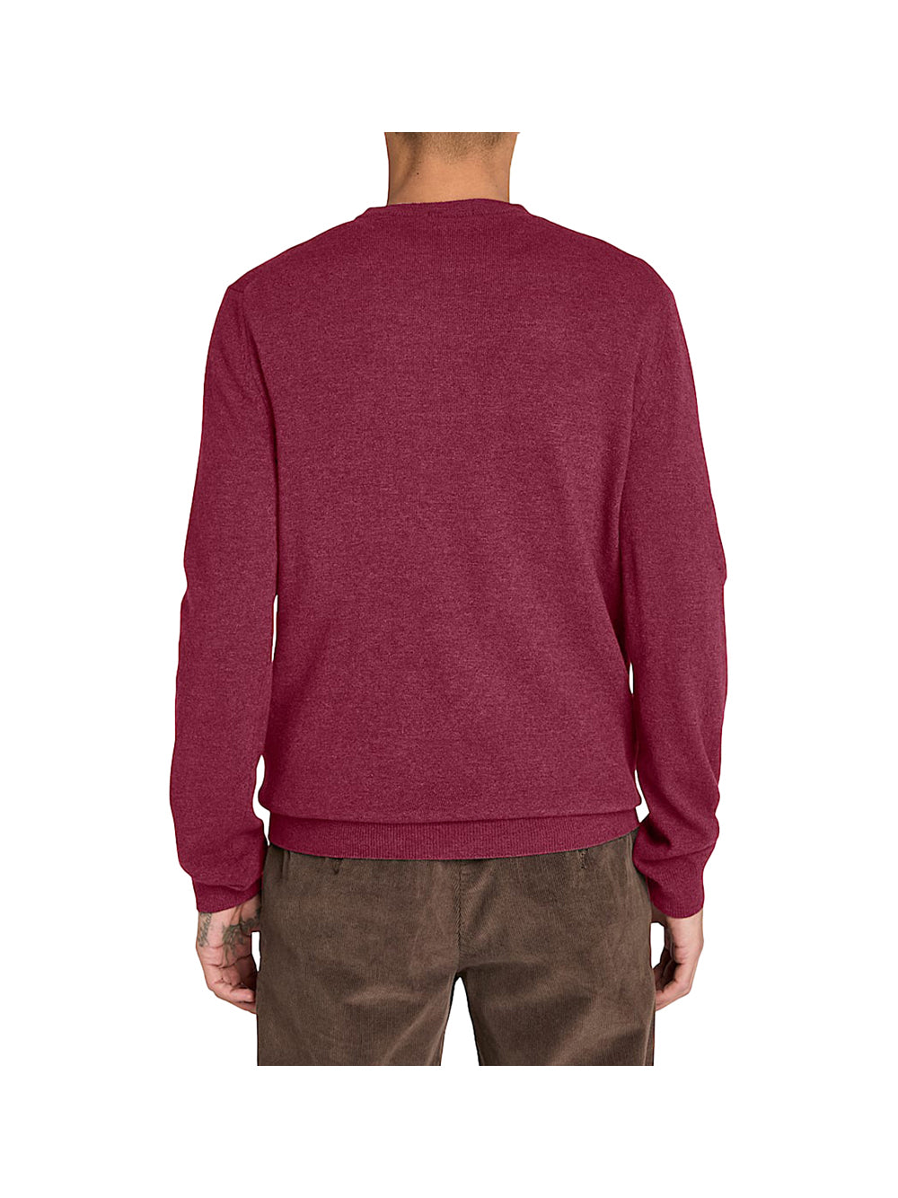 TIMBERLAND Maglione Girocollo in Lana Merino Timberland Cohas Brook - Bordeaux BORDEAUX