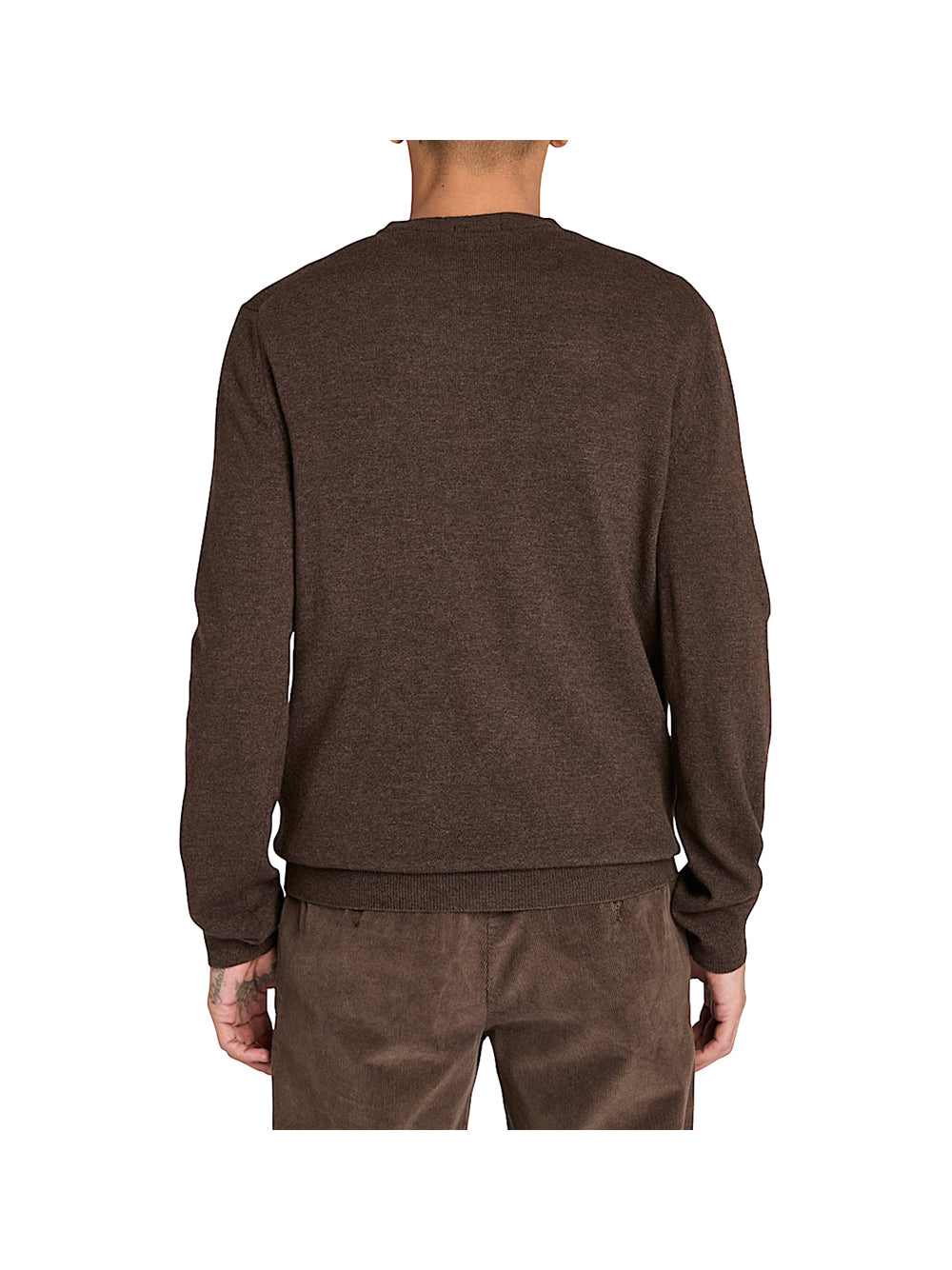 TIMBERLAND Maglione Timberland Girocollo In Lana Merino - Marrone Marrone