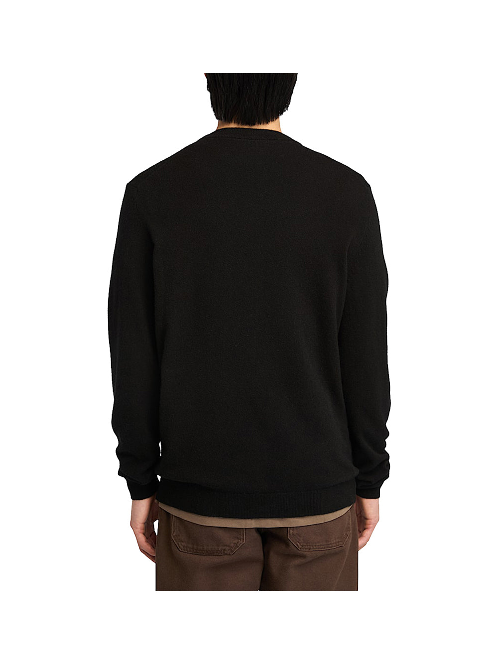 TIMBERLAND Maglione Girocollo in Lana Merino Timberland Cohas Brook da Uomo in colore nero Nero