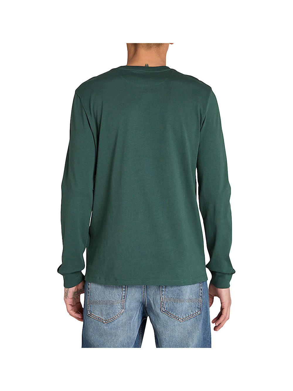 TIMBERLAND T-shirt Timberland Maniche Lunghe Dunstan River - Verde Scuro Verde