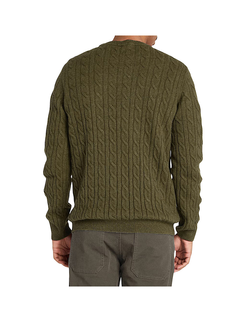 TIMBERLAND Maglione Timberland Girocollo a Trecce Phillips Brook - Verde Verde