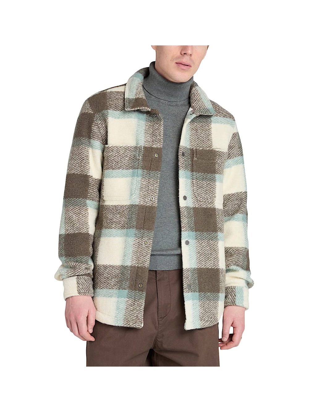 TIMBERLAND Timberland Giacca camicia in Misto Lana da Uomo in bianco Bianco