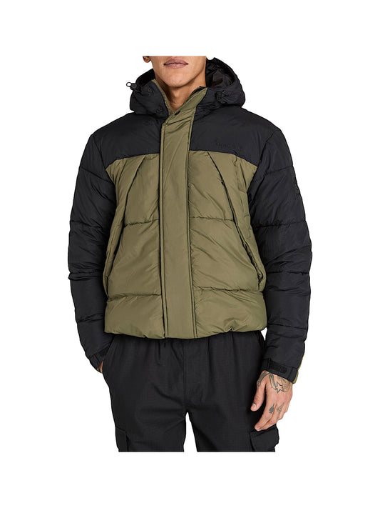 Timberland Timberland Piumino Idrorepellente Resistente da Uomo in nero/verde scuro Nero/verde