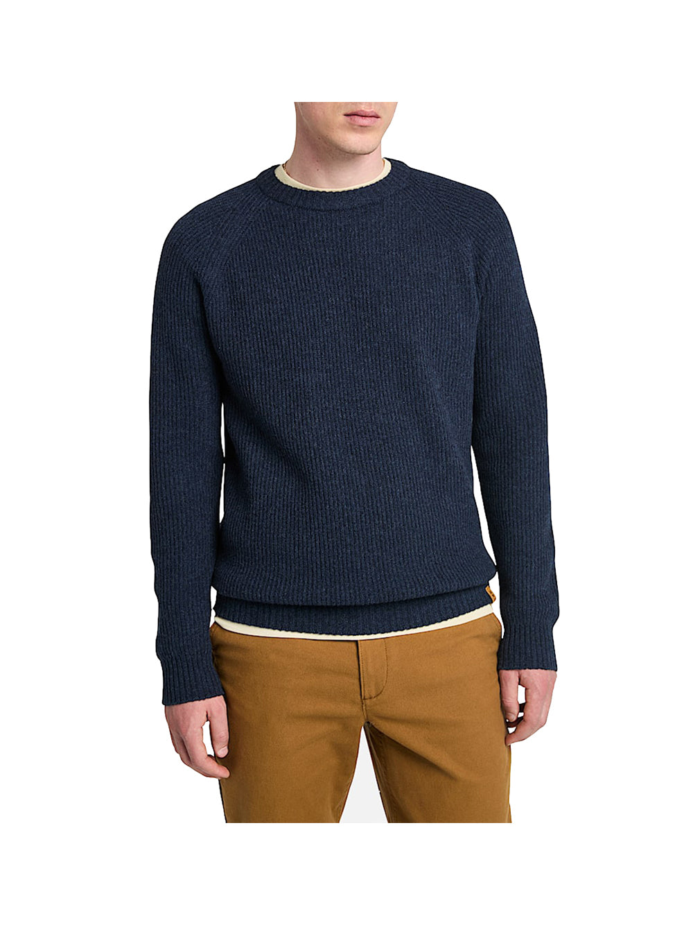 TIMBERLAND Maglione Timberland Girocollo con Maniche Raglan Phillips Brook - Blu Scuro Blu