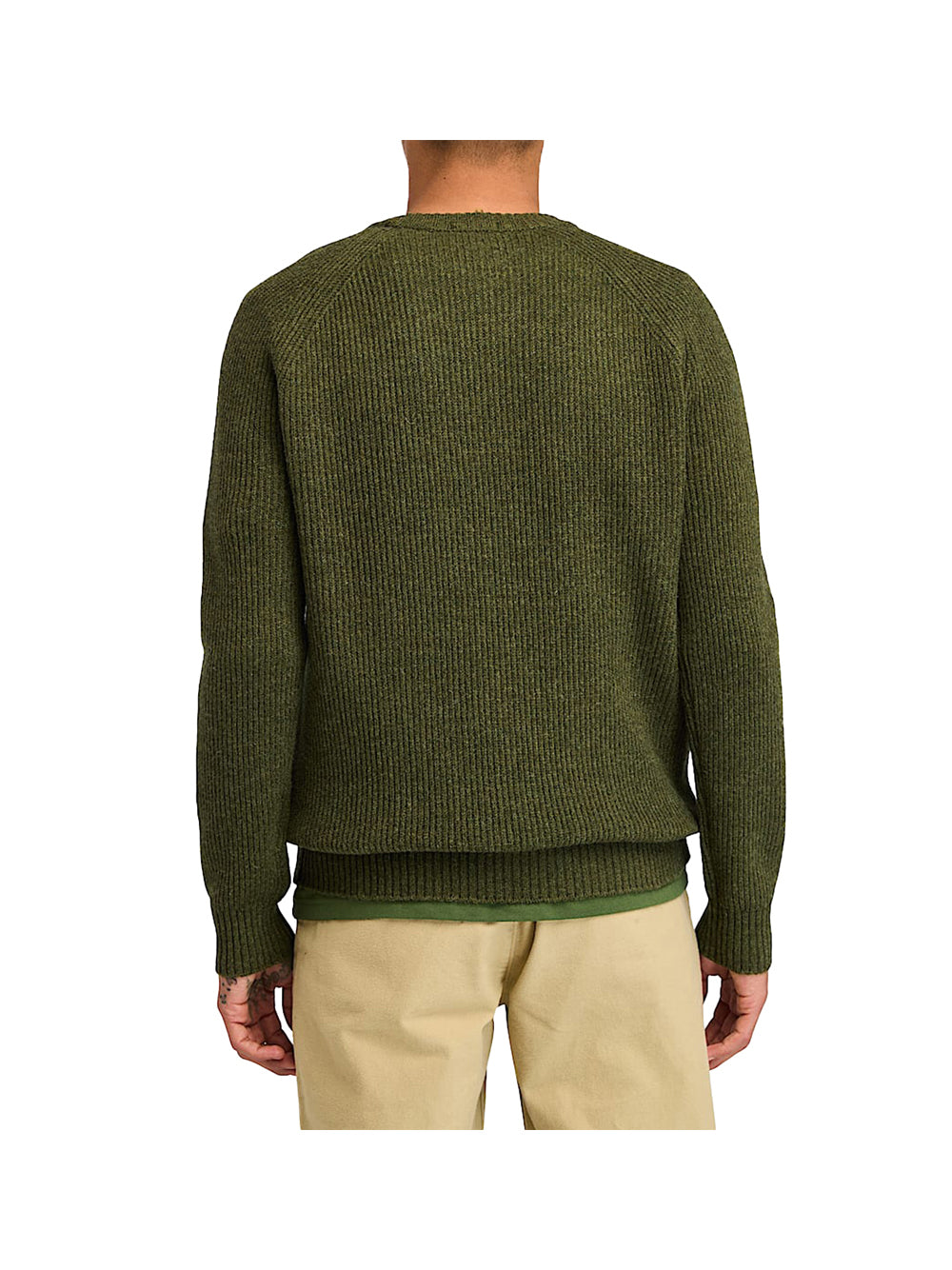 TIMBERLAND Maglione Timberland Girocollo con Maniche Raglan Phillips Brook - Verde Verde