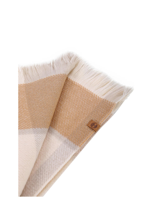 TIMBERLAND Timberland Maxi Sciarpa Double-face Beige Beige