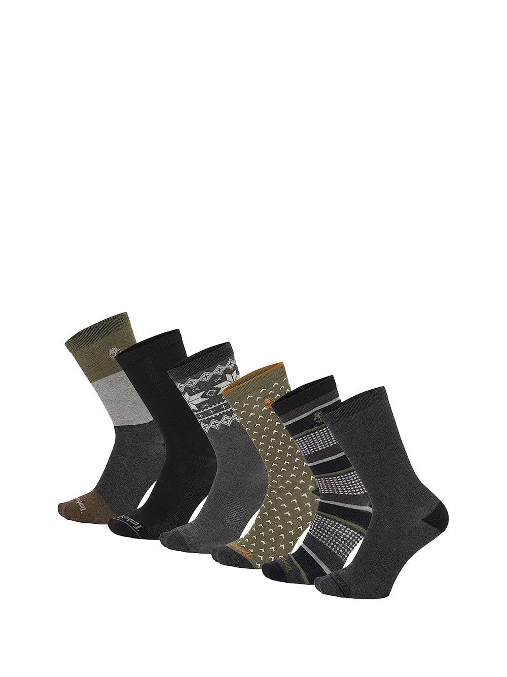 TIMBERLAND 6 Paia Di Calzini Timberland In Confezione Regalo - Grigio Grigio