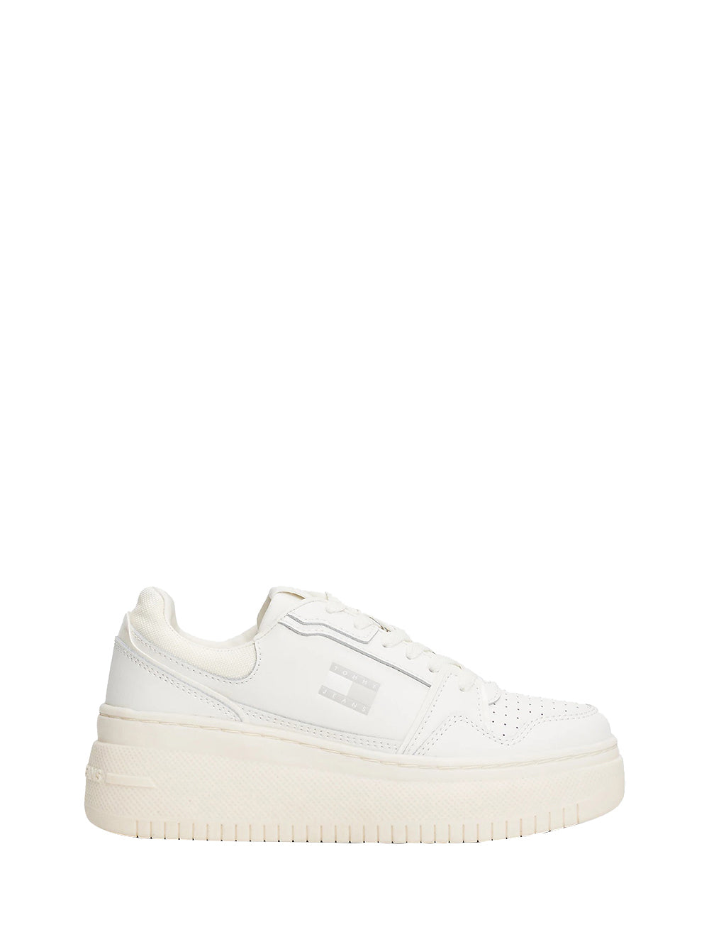 TOMMY HILFIGER 1USCITA Tommy Hilfiger Sneakers Tjw Retro Basket Fla Donna - Bianco Bianco