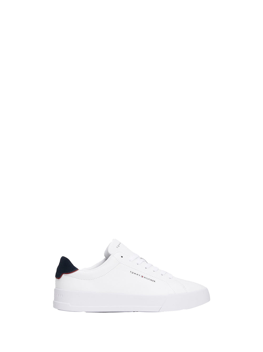 TOMMY HILFIGER 1USCITA Tommy Hilfiger Th Court Lth Detail Sneakers Uomo White/desert Sky - Bianco White/Desert Sky