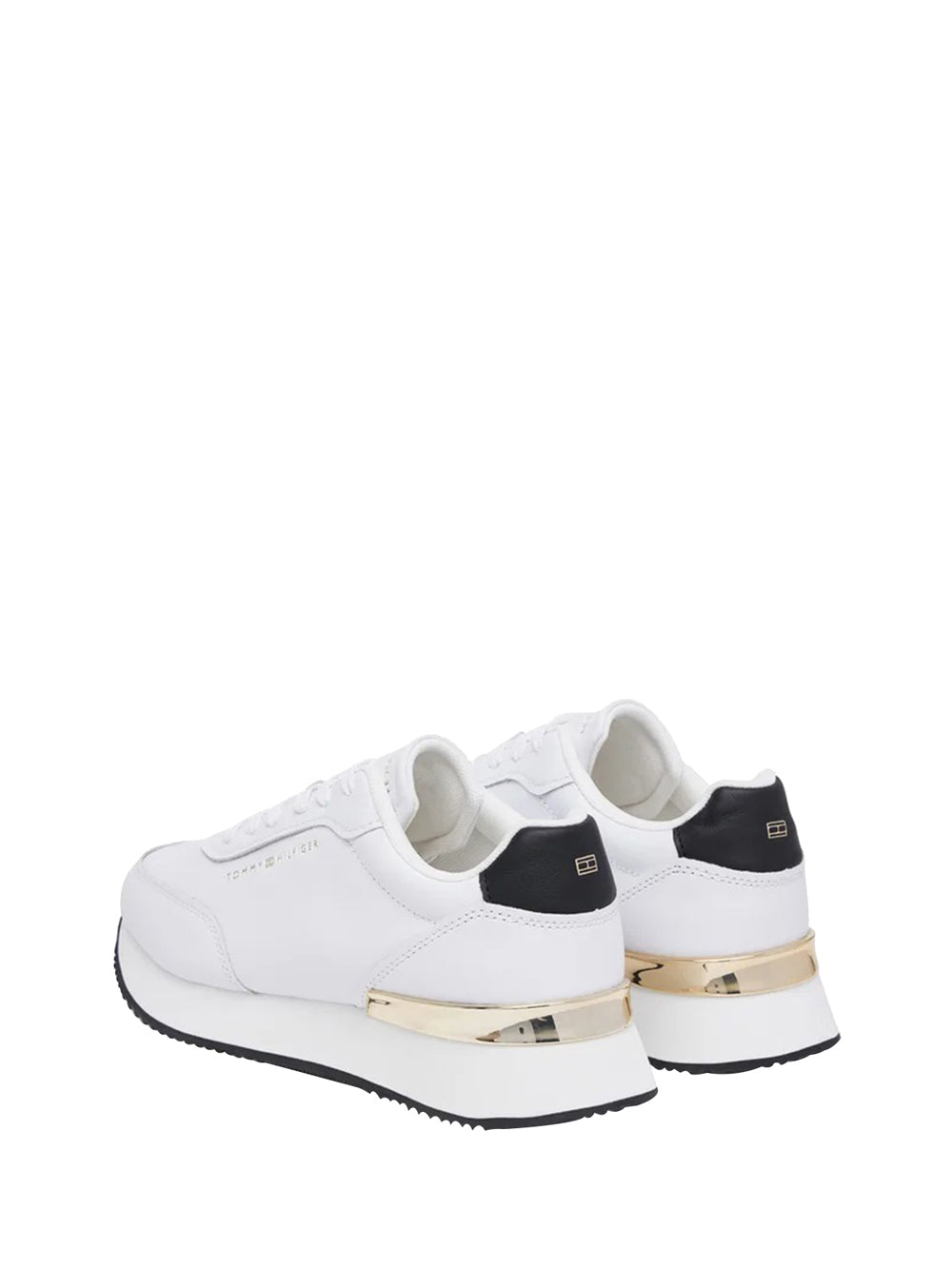 TOMMY HILFIGER 1USCITA Tommy Hilfiger Sneakers Chic Fashion Runner - Bianco Bianco/nero