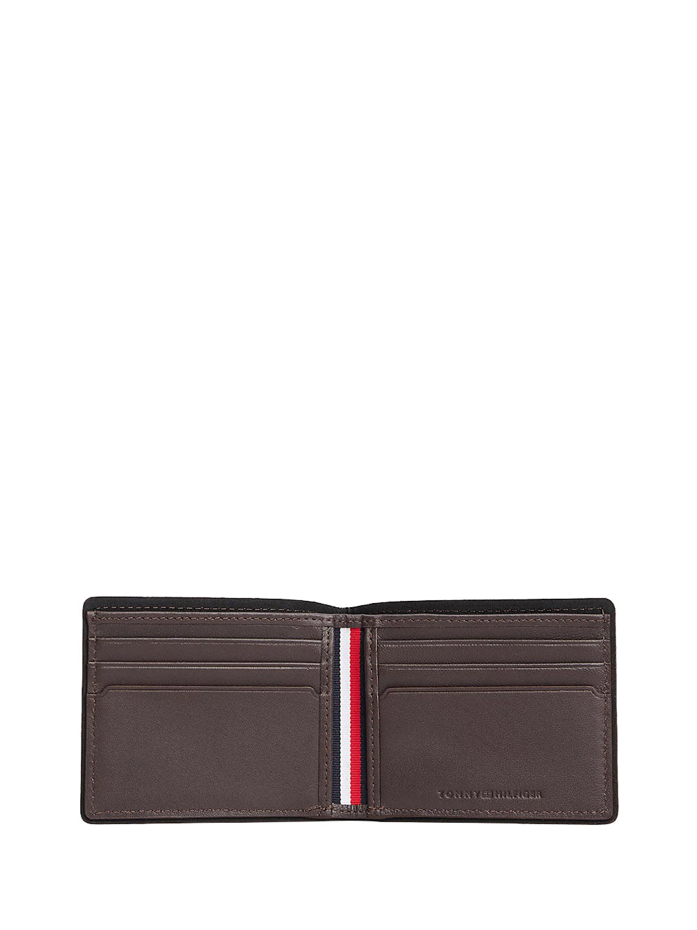 TOMMY HILFIGER 2USCITA Portafoglio Tommy Hilfiger Bifold Corporate in pelle Marrone Marrone