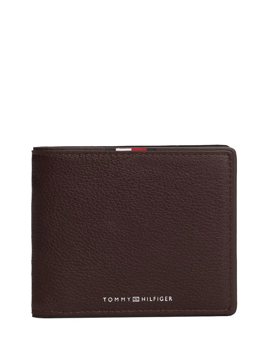 TOMMY HILFIGER 2USCITA Portafogli Tommy Hilfiger Bifold Corporate In Pelle - Marrone