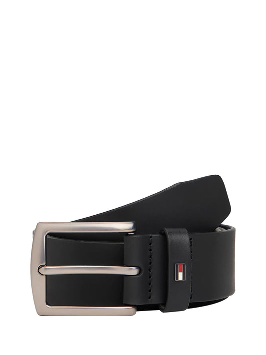TOMMY HILFIGER 2USCITA Cintura Tommy Hilfigier Denton In Pelle - Nero Nero