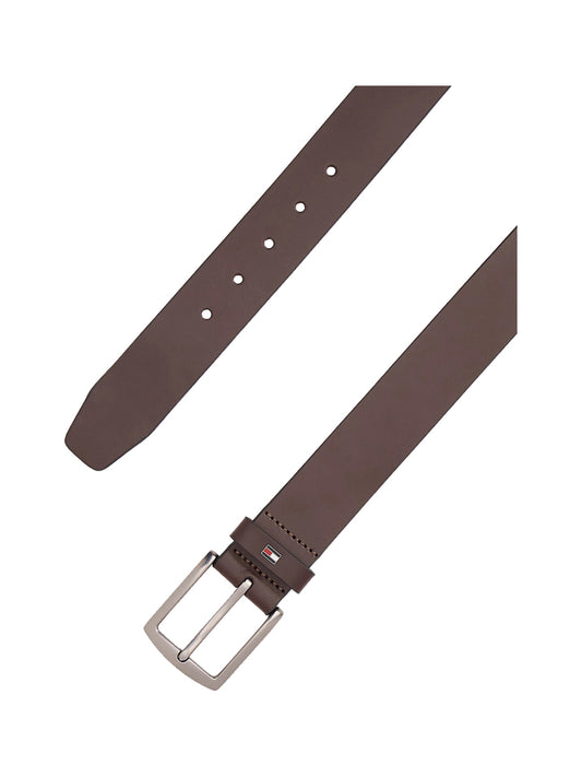 TOMMY HILFIGER 2USCITA Cintura Tommy Hilfigier Denton In Pelle - Marrone Marrone