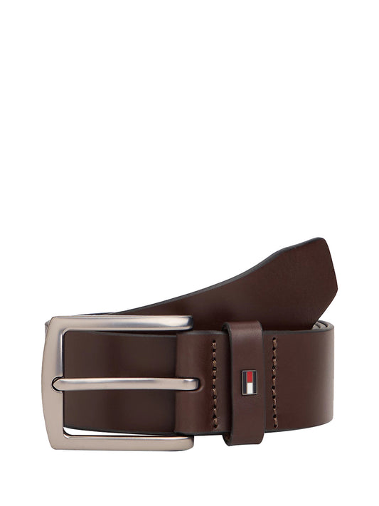 TOMMY HILFIGER 2USCITA Cintura Tommy Hilfigier Denton In Pelle - Marrone Marrone