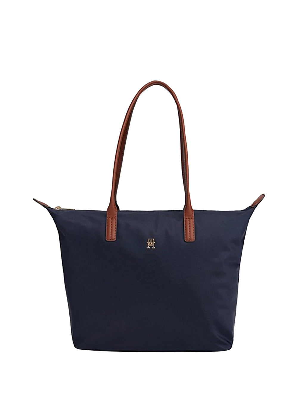 TOMMY HILFIGER 2USCITA Borsa a Mano Tote Con Monogramma TH Navy NAVY