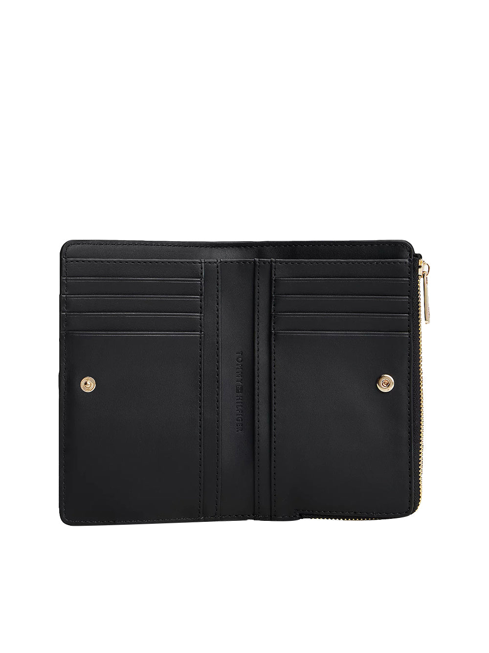 TOMMY HILFIGER 2USCITA Portafoglio Tommy Hilfiger bifold con monogramma TH Nero Nero