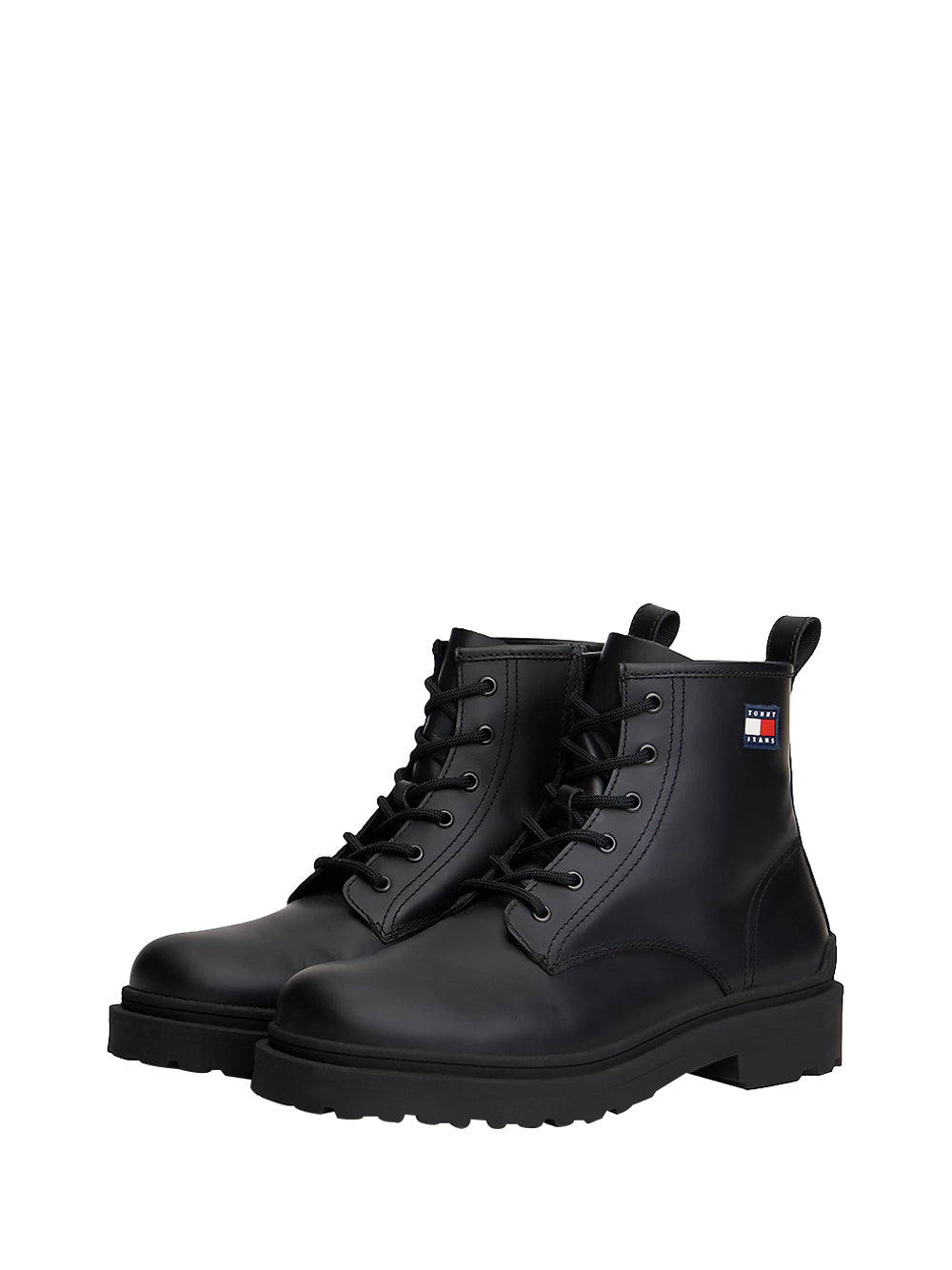 TOMMY HILFIGER 2USCITA Tommy Hilfiger Anfibi Tjm Lace Up Rubberiz Nero Nero