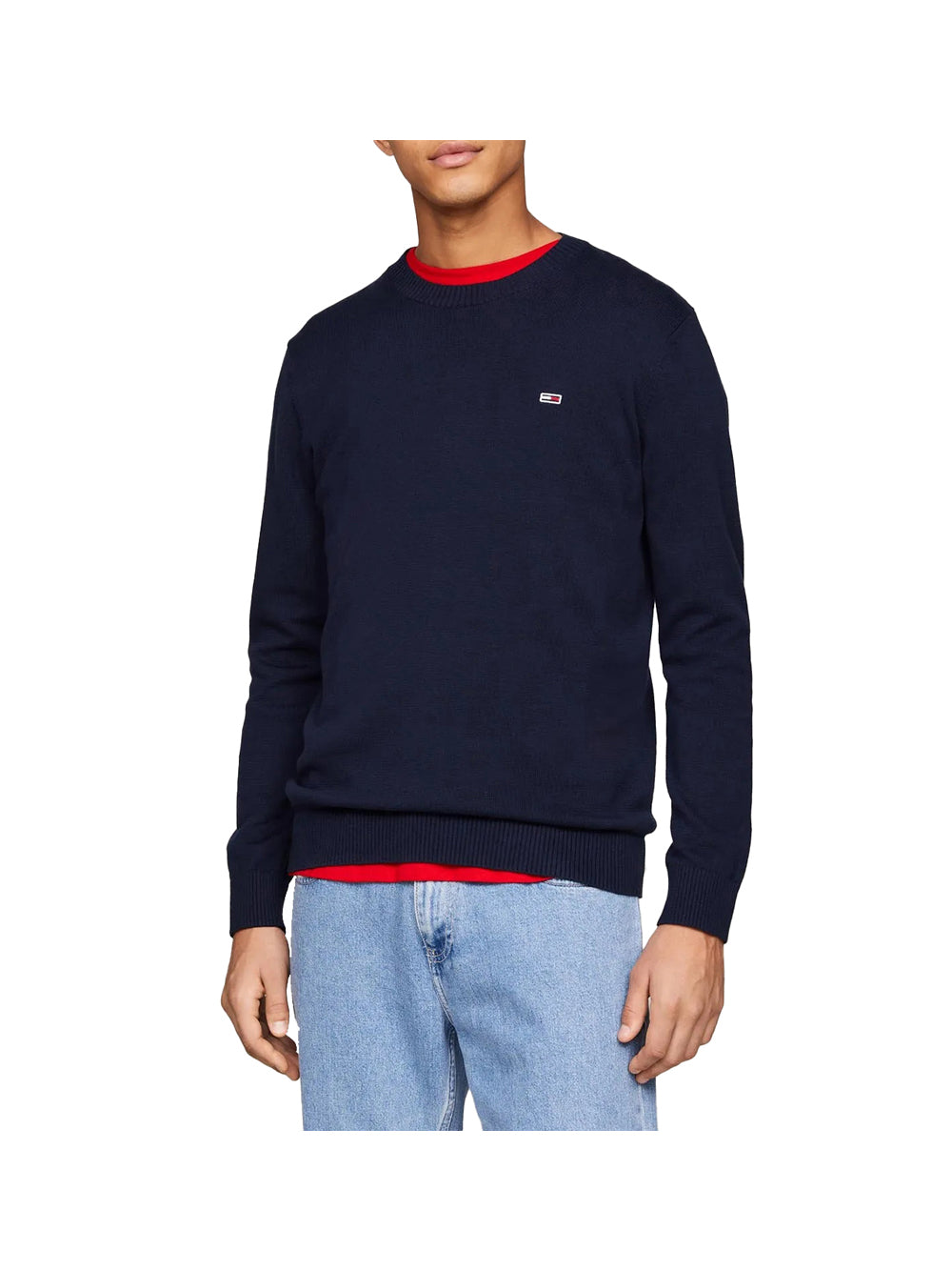 TOMMY JEANS 1USCITA Tommy Jeans Maglione Tjm Slim Ess Light S - Navy NAVY