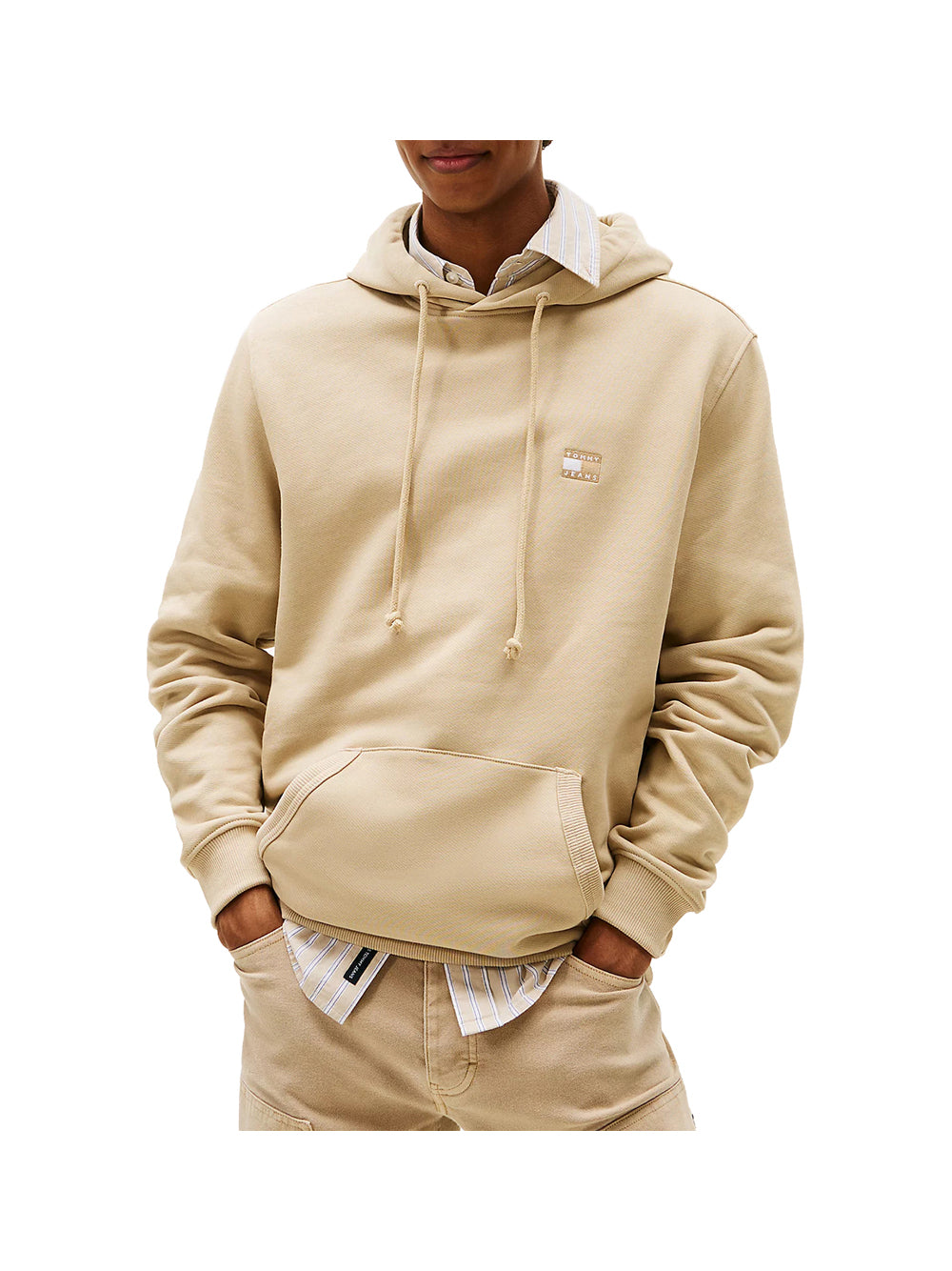 TOMMY JEANS 1USCITA Tommy Jeans Felpa Tjm Reg Badge Hoodie - Beige Beige