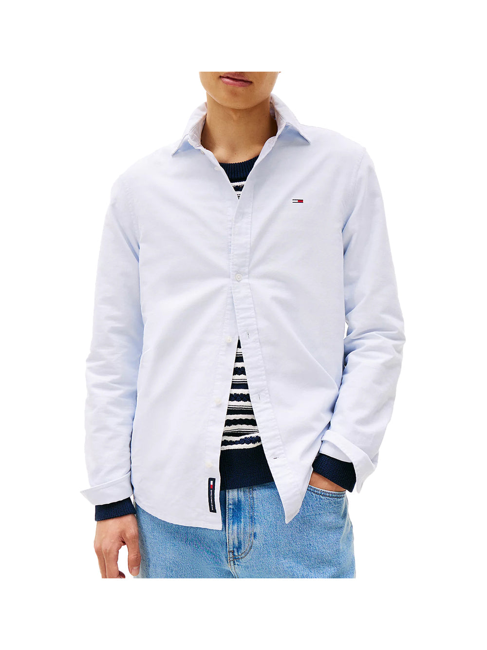 TOMMY JEANS 1USCITA Tommy Jeans Camicia Oxford Regular Fit Button Down - Azzurro Azzurro