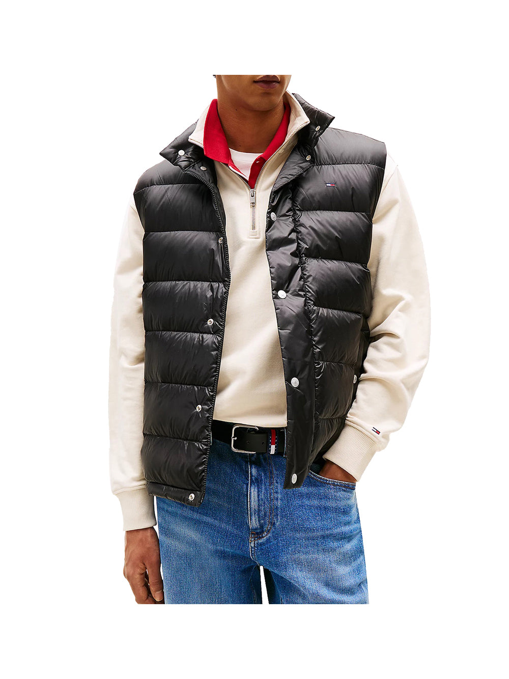 TOMMY JEANS 1USCITA Tommy Jeans Smanicato Tjm Light Down Vest - Nero Nero