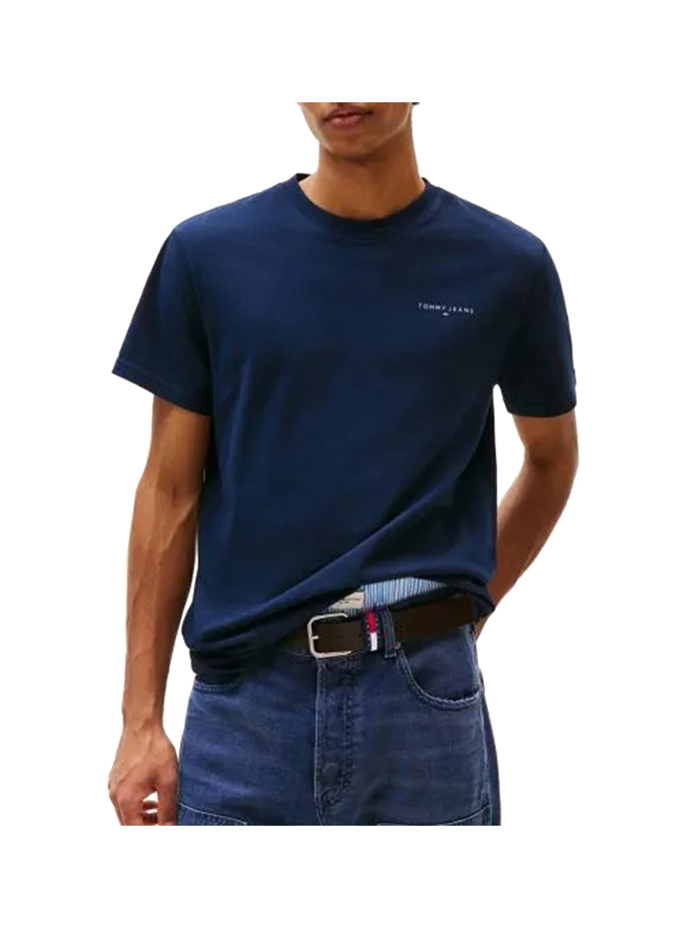 TOMMY JEANS 1USCITA Tommy Jeans T-Shirt Tjm Slim Linear Ches - Blu Blu