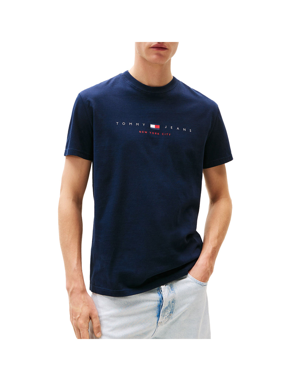 TOMMY JEANS 1USCITA Tommy Jeans T-Shirt Tjm Reg Flag Linear - Blu Blu