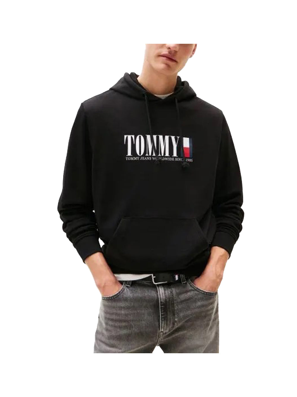 TOMMY JEANS 1USCITA Tommy Jeans Felpa Tjm Reg Rwb Dna Grap - Nero Nero