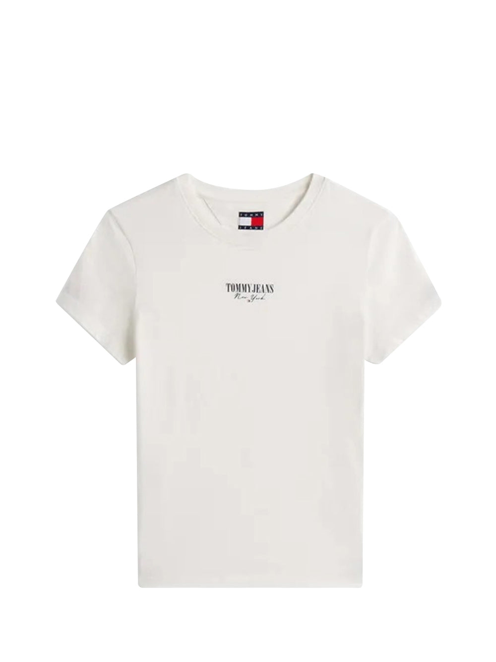 TOMMY JEANS 1USCITA Tommy Jeans Tjw Slim Essential L T-Shirt Donna Ecru - Beige Ecru