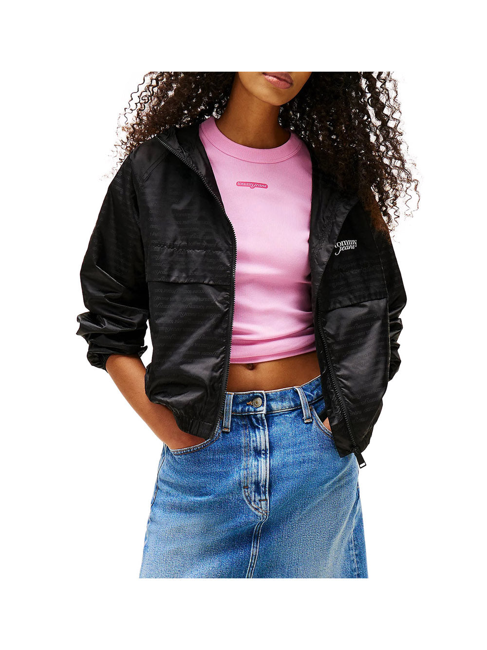TOMMY JEANS 1USCITA Tommy Jeans Giubbotto Tjw Jacquard Winderb - Nero Nero