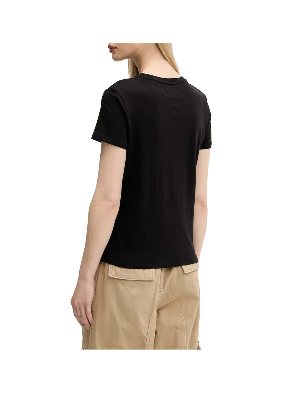 TOMMY JEANS 1USCITA Tommy Jeans Tjw Reg Essential Lo T-Shirt Donna Nero Nero
