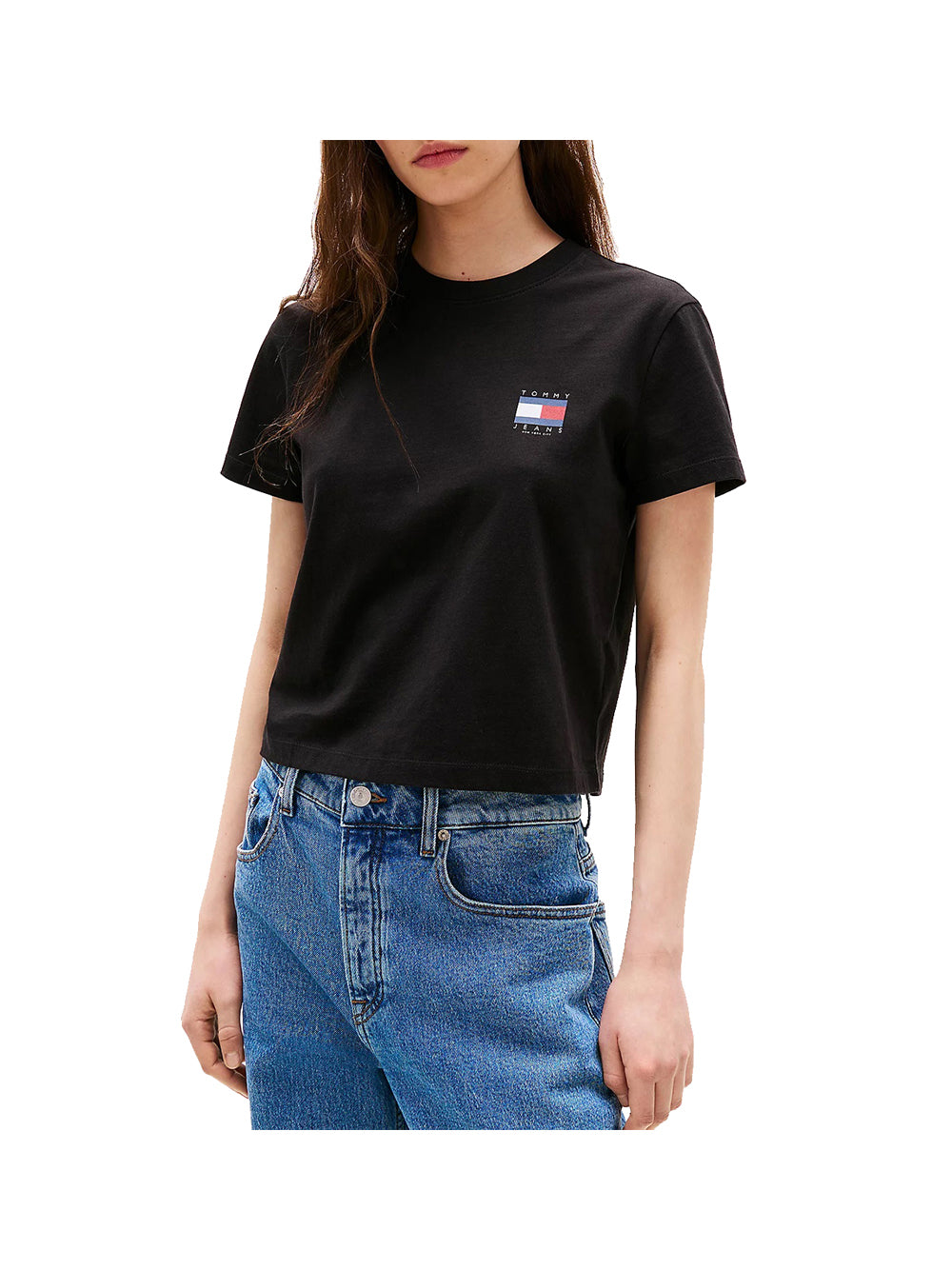 TOMMY JEANS 1USCITA Tommy Jeans Tjw Reg Sh Tommy Us T-Shirt Donna Nero Nero