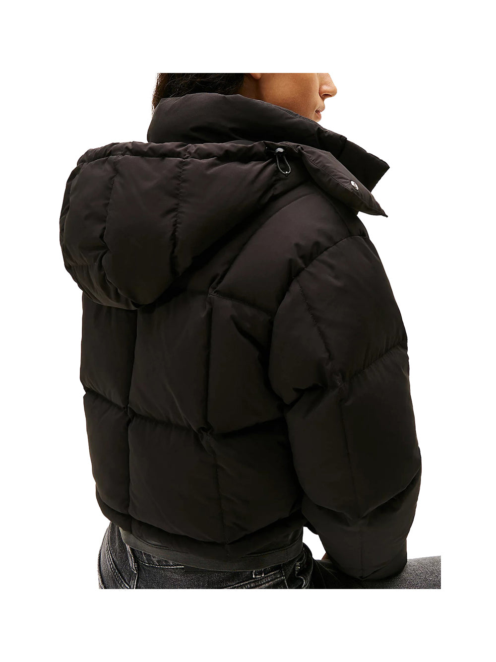 TOMMY JEANS 2USCITA Giubbotto Tommy Hilfiger Alaska Cropped Fit Nero Nero