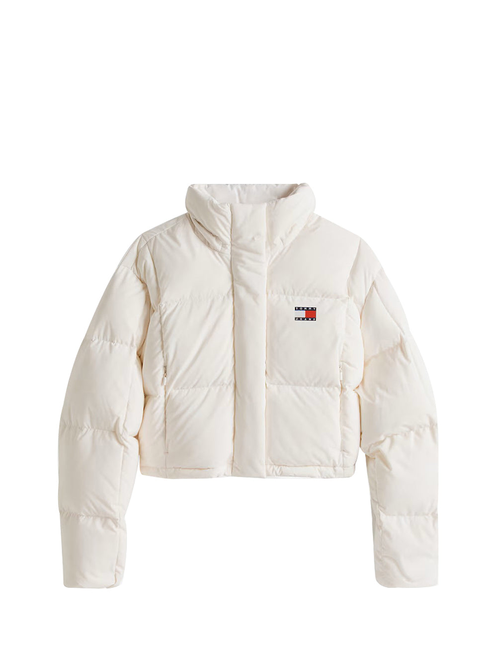 TOMMY JEANS 2USCITA Giubbotto Tommy Hilfiger Alaska Cropped Fit Bianco Bianco