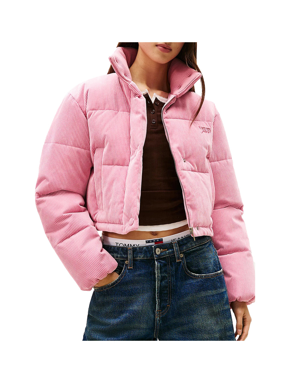 TOMMY JEANS 2USCITA Giubbotto Tommy Hilfiger Tjw Cord Puffer Rosa Rosa