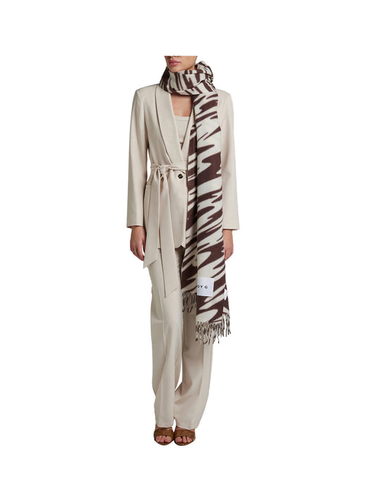 TOY G Sciarpa Fatima Toy G - Zebrato Zebra