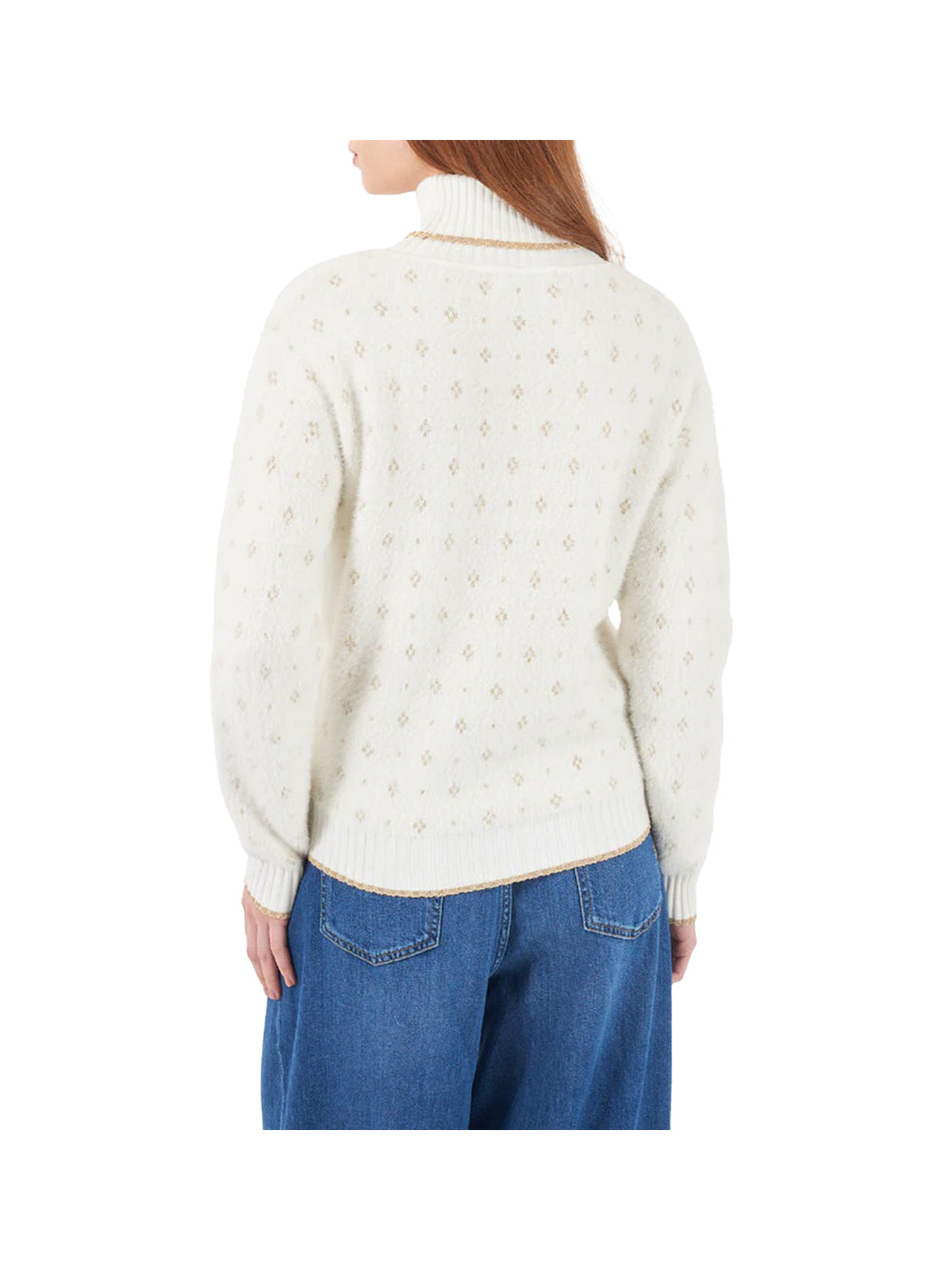 YES ZEE Maglia Dolcevita Yes Zee - Avorio Avorio