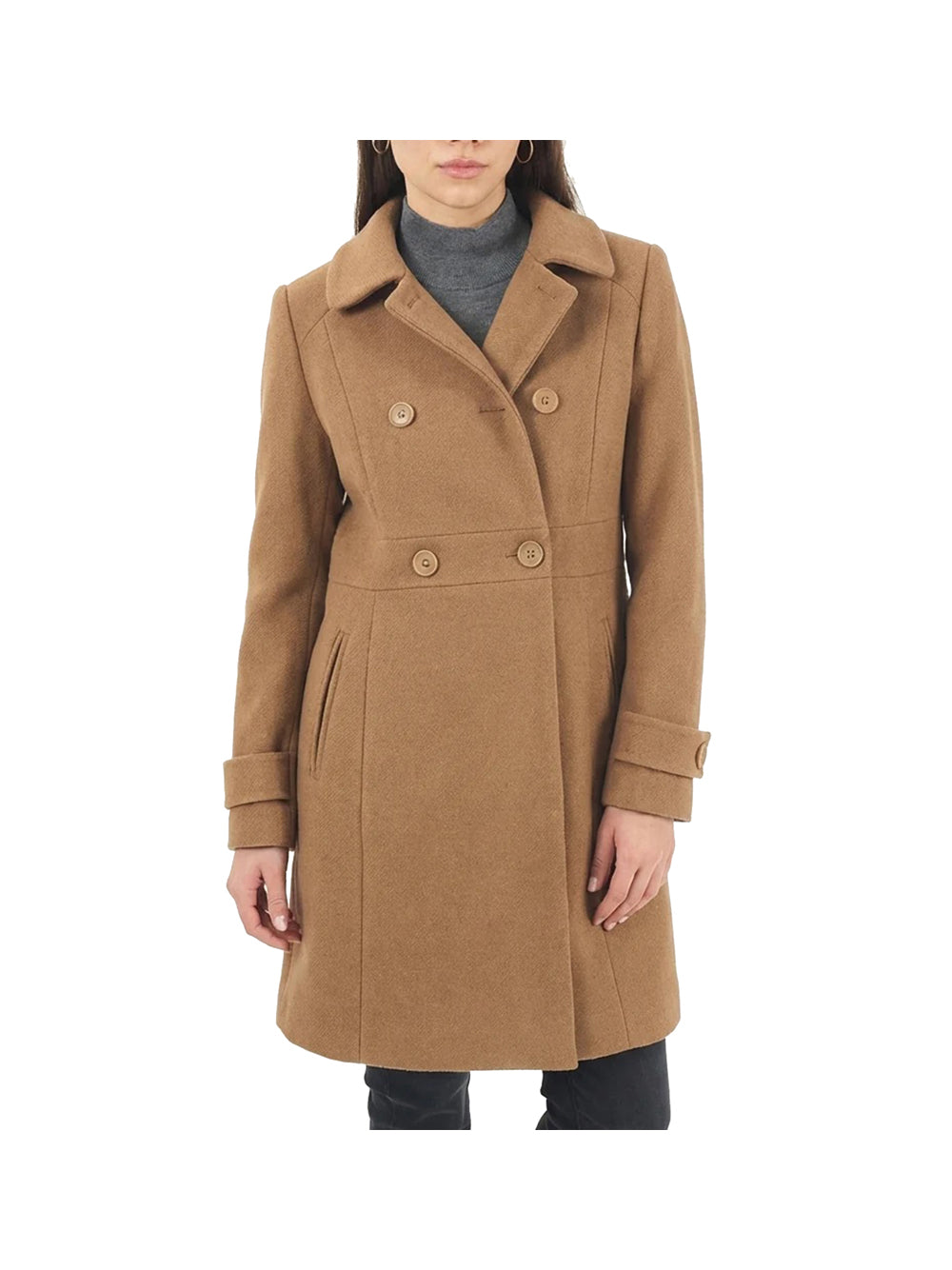 YES ZEE STC Cappotto Doppiopetto Yes Zee - Cammello Cammello