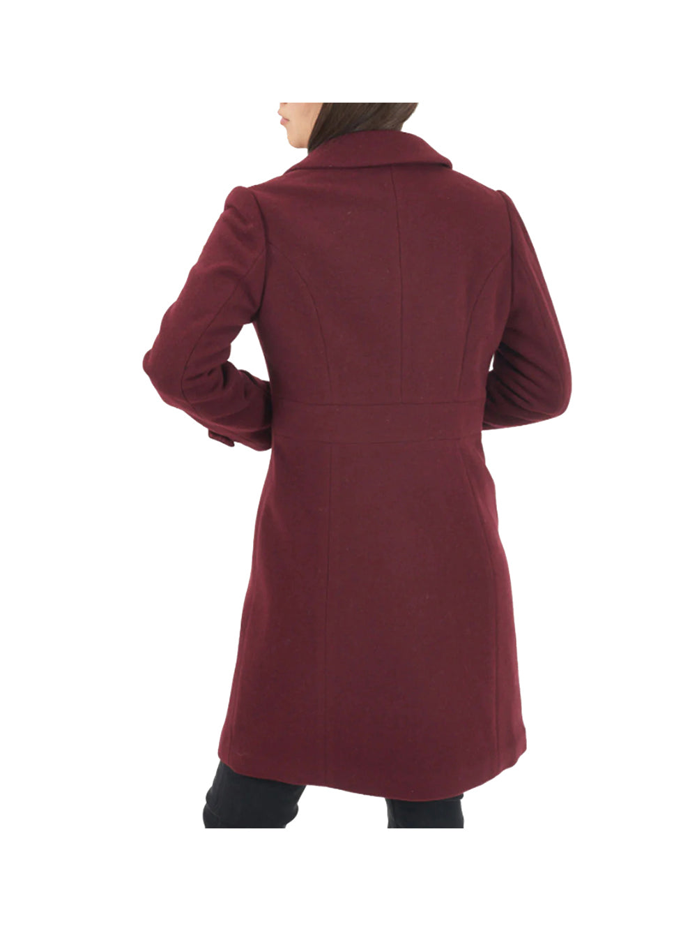 YES ZEE STC Cappotto Doppiopetto Yes Zee - Bordeaux Rosso